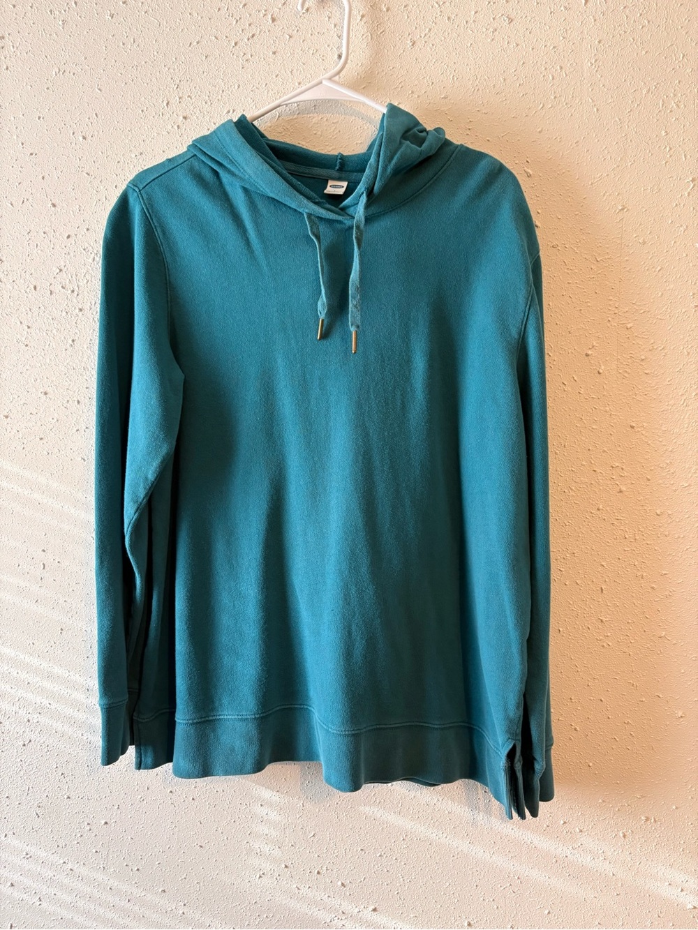 Teal Sweater With Hood